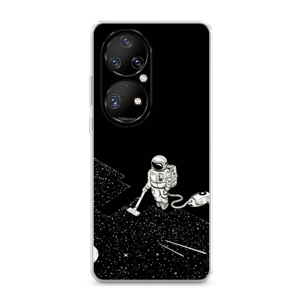 

Чехол Awog на Huawei P50 Pro "Космонавт с пылесосом", Разноцветный, 6105050-4