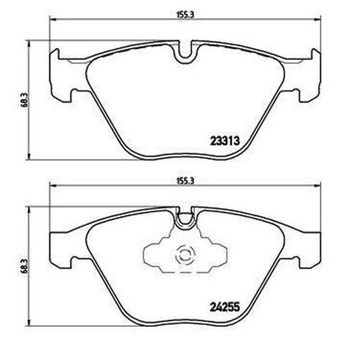 Колодки тормозные дисковые передние BMW 3 / X1 TRIALLI 100038211016