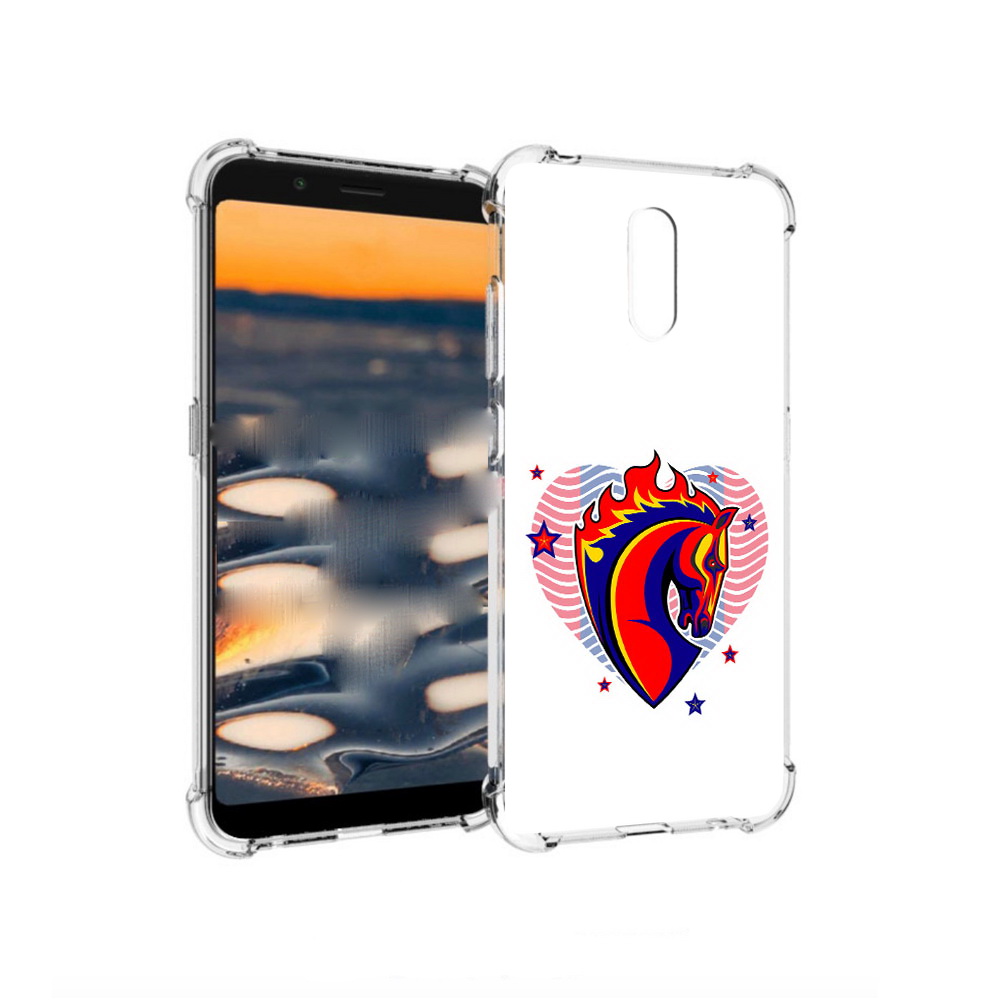 

Чехол MyPads Tocco для Nokia C2 ФК ЦСЛ Лошадь (PT227055.113.180), Прозрачный, Tocco