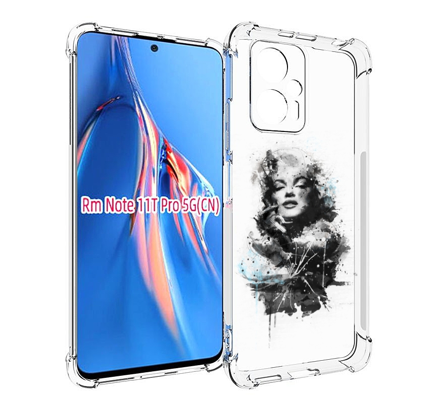 

Чехол MyPads Мерлин Монро загадочная женский для Xiaomi Redmi Note 11T Pro / 11T Pro Pl..., Прозрачный, Tocco