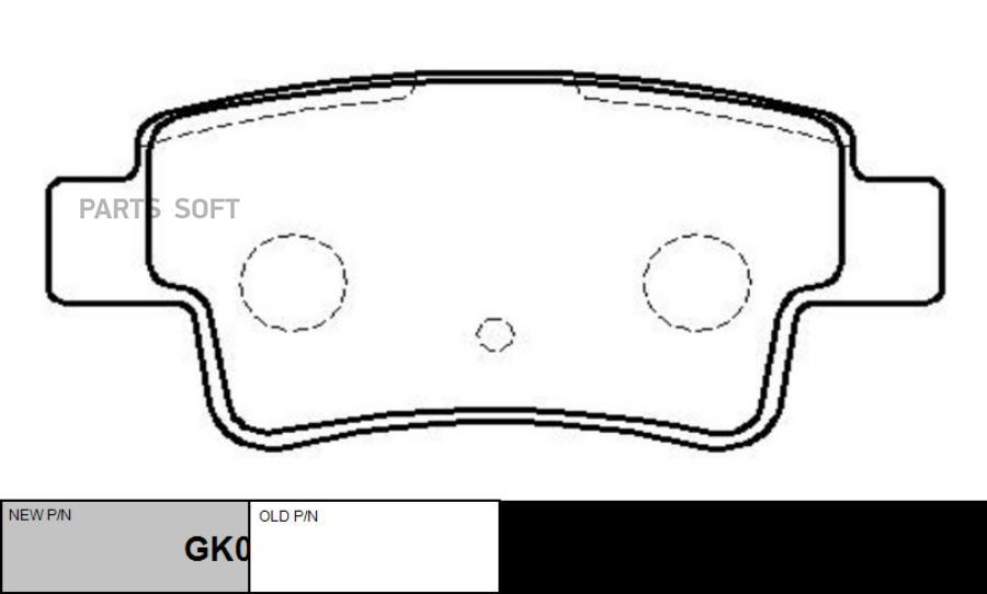 

Колодки тормозные CTR CKFI27 GK0244 1шт CTR