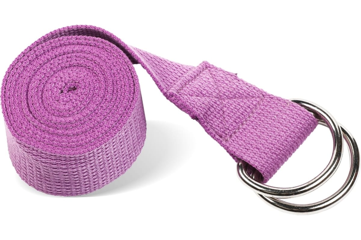 Ремень для йоги с металлическим карабином PRCTZ YOGA STRAP PY7500 фиолетовый