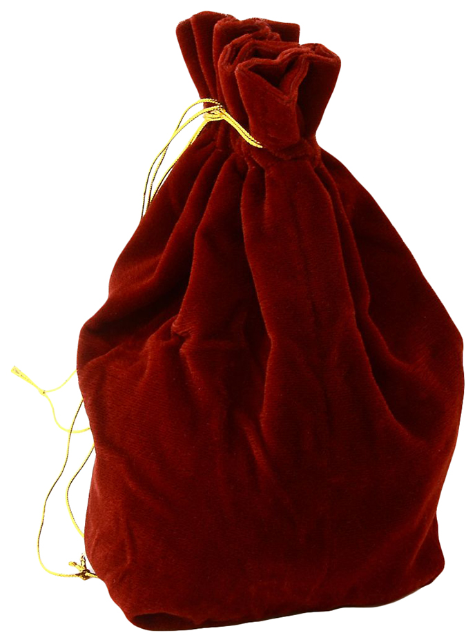 фото Домино с цветными точками в красном бархатном мешочке, 12 точек rovertime