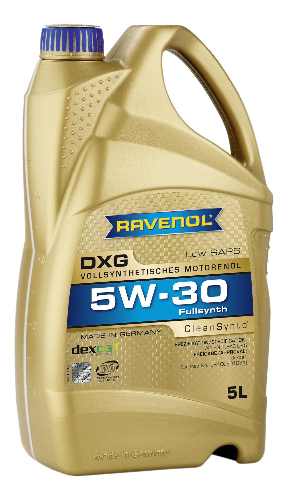 

Моторное масло Ravenol DXG SAE 5W30 new 5л