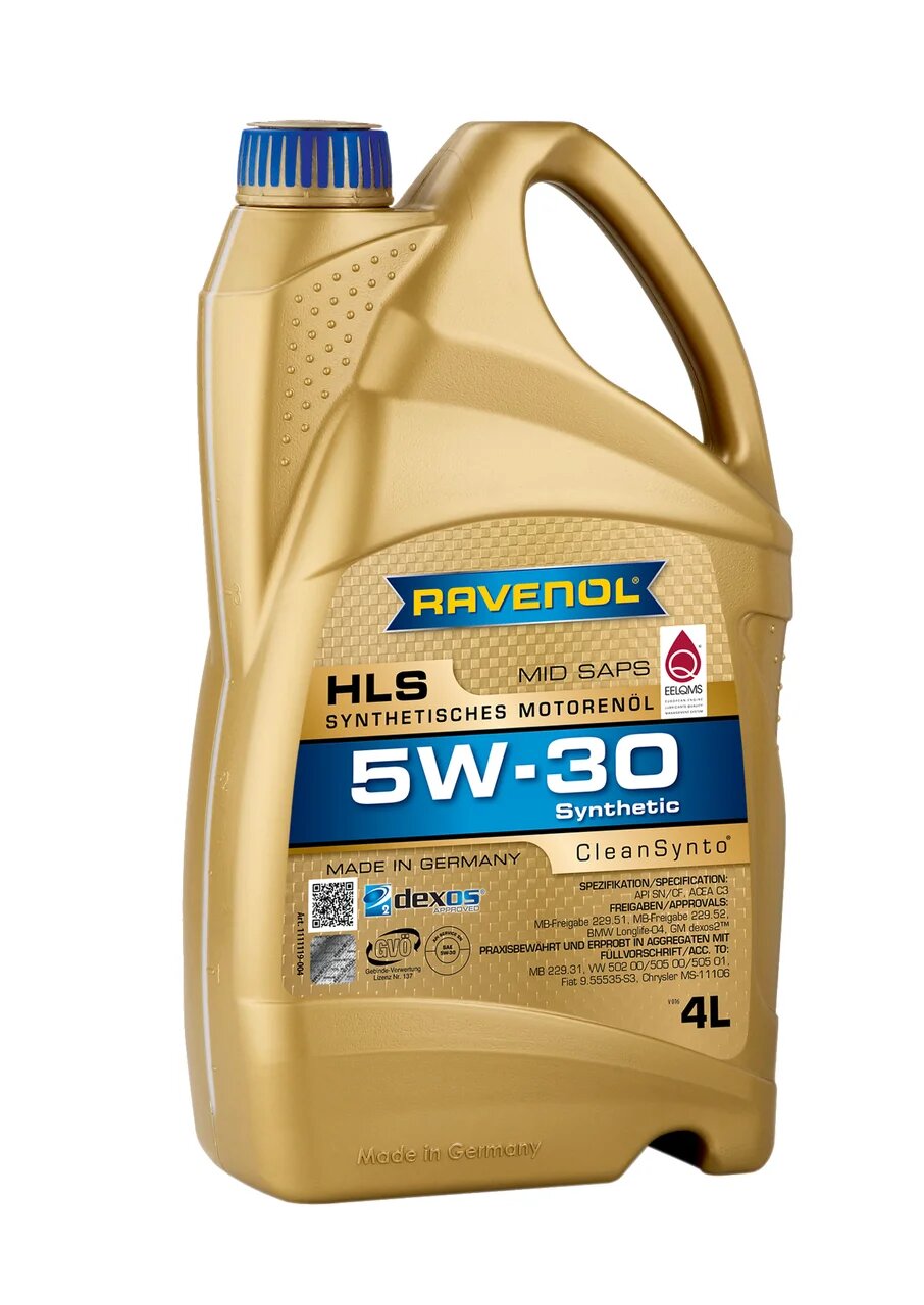 

Моторное масло Ravenol HLS 1111119-004-01-999 5W30 4л