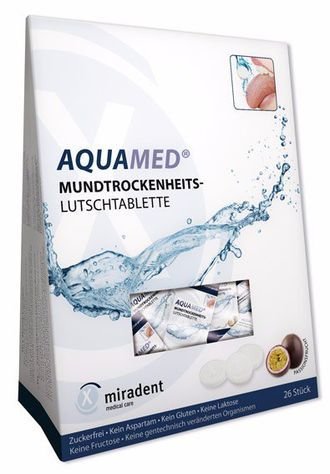 Леденцы Miradent Aquamed Маракуйя от сухости во рту, 26 шт