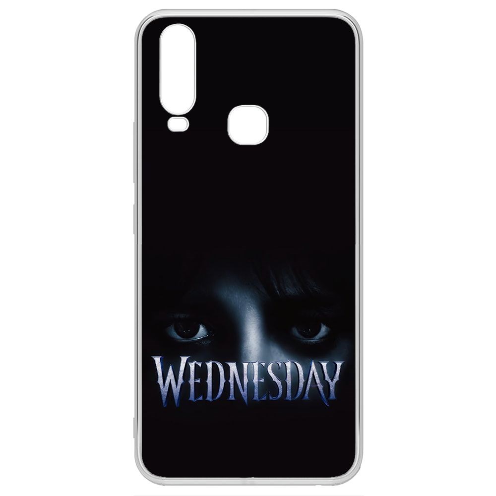 

Чехол-накладка Krutoff Clear Case Уэнсдей Аддамс - Логотип для Vivo Y12, Прозрачный