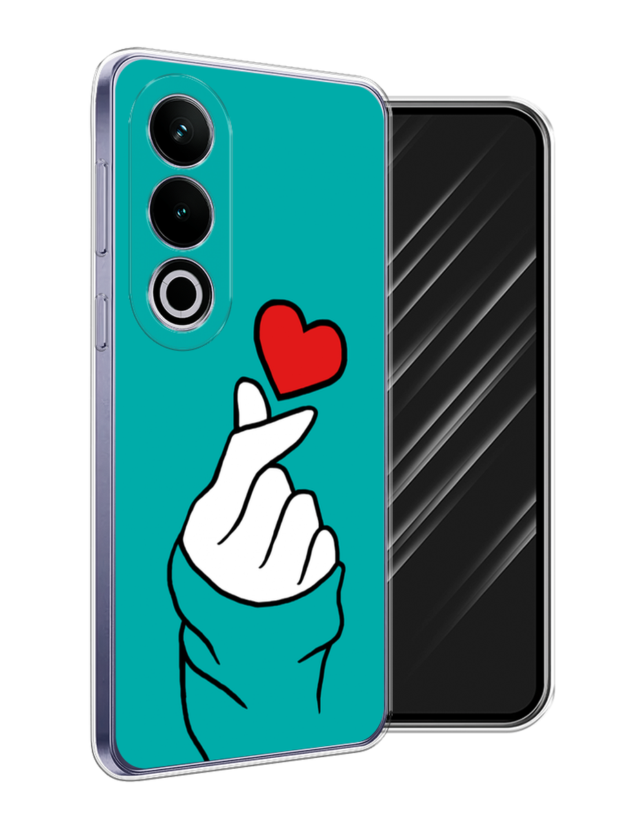 

Чехол Awog на OnePlus Ace 3V "Маленькое сердечко", Голубой;белый;красный, 154850-1