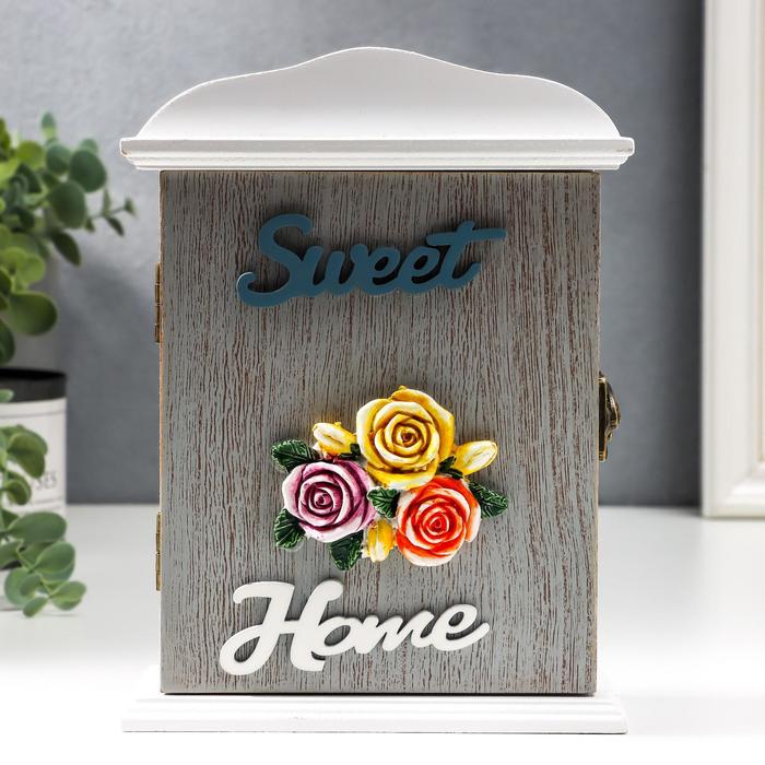 

Ключница дерево 2 крючка "Три розы - Sweet home" 20,5х6х15 см