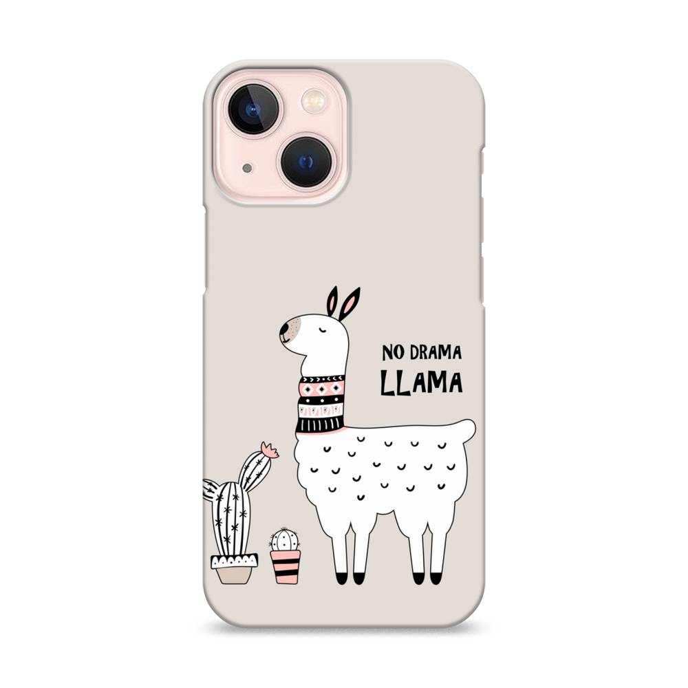 

Пластиковый чехол "No drama LLama" на Apple iPhone 13 mini, 14120-1