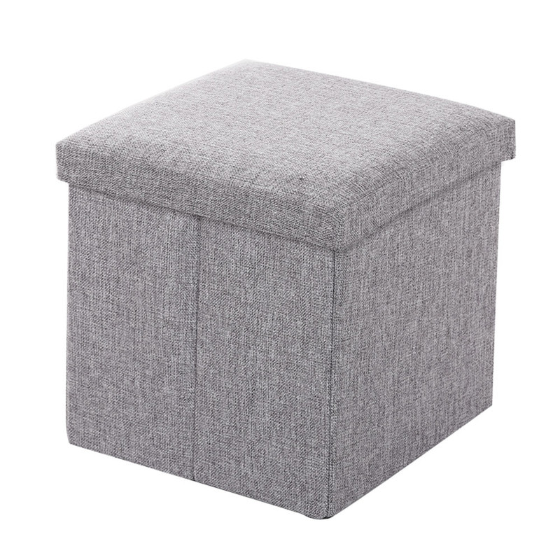

GOOD SALE 10206 Пуф складной из текстиля, серый 38х38х36 см, 10206