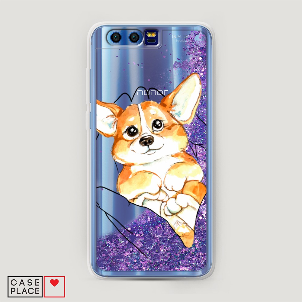

Чехол Awog на Honor 9 "Корги в ладошках", Разноцветный, 62492-1