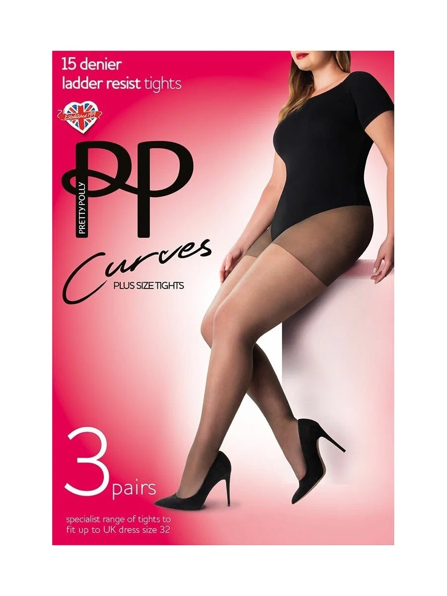 

Набор из 3 колготок plus size XL дымчатый, Серый