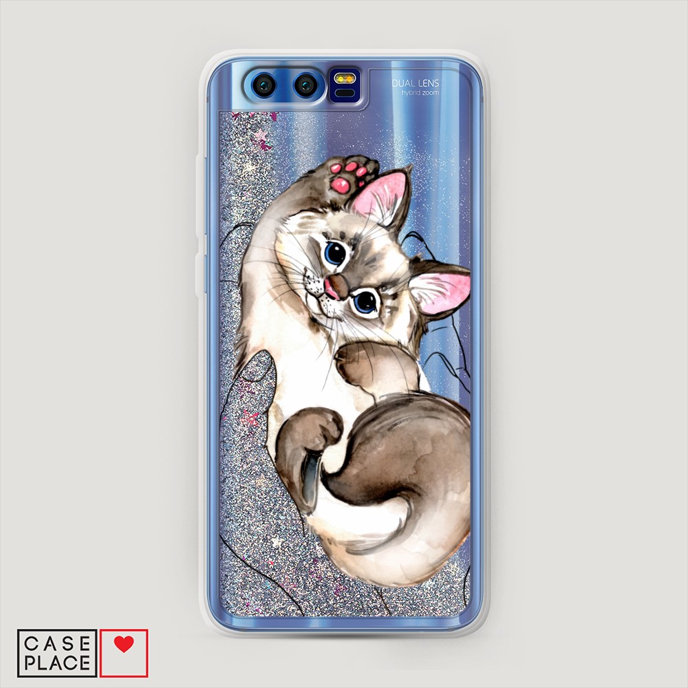 

Чехол Awog на Honor 9 "Котенок в ладошках", Разноцветный, 62491-1
