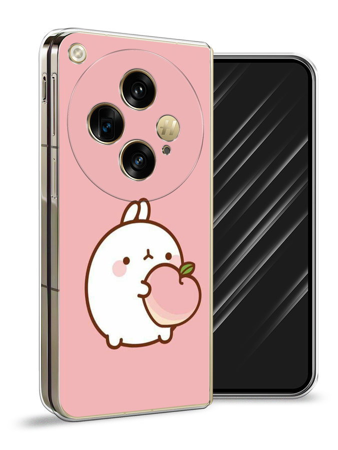 

Чехол Awog на Oppo Find N3 "Кролик с персиком", Розовый;бежевый, 2515550-1