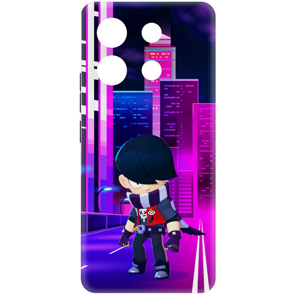 

Чехол-накладка Krutoff Soft Case Brawl Stars - Эдгар для Xiaomi Redmi Note 13 Pro 5G, Черный