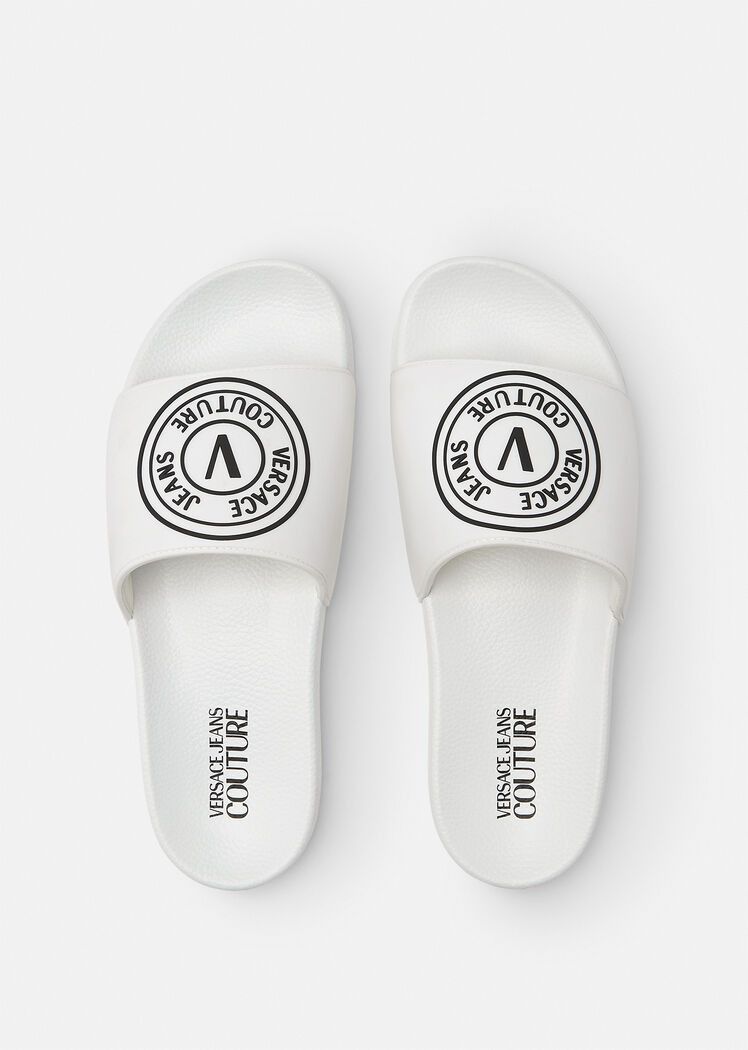 

Сланцы унисекс Versace Jeans Couture 72YA3SQ3_003 белые 43 RU, Белый, 72YA3SQ3_003