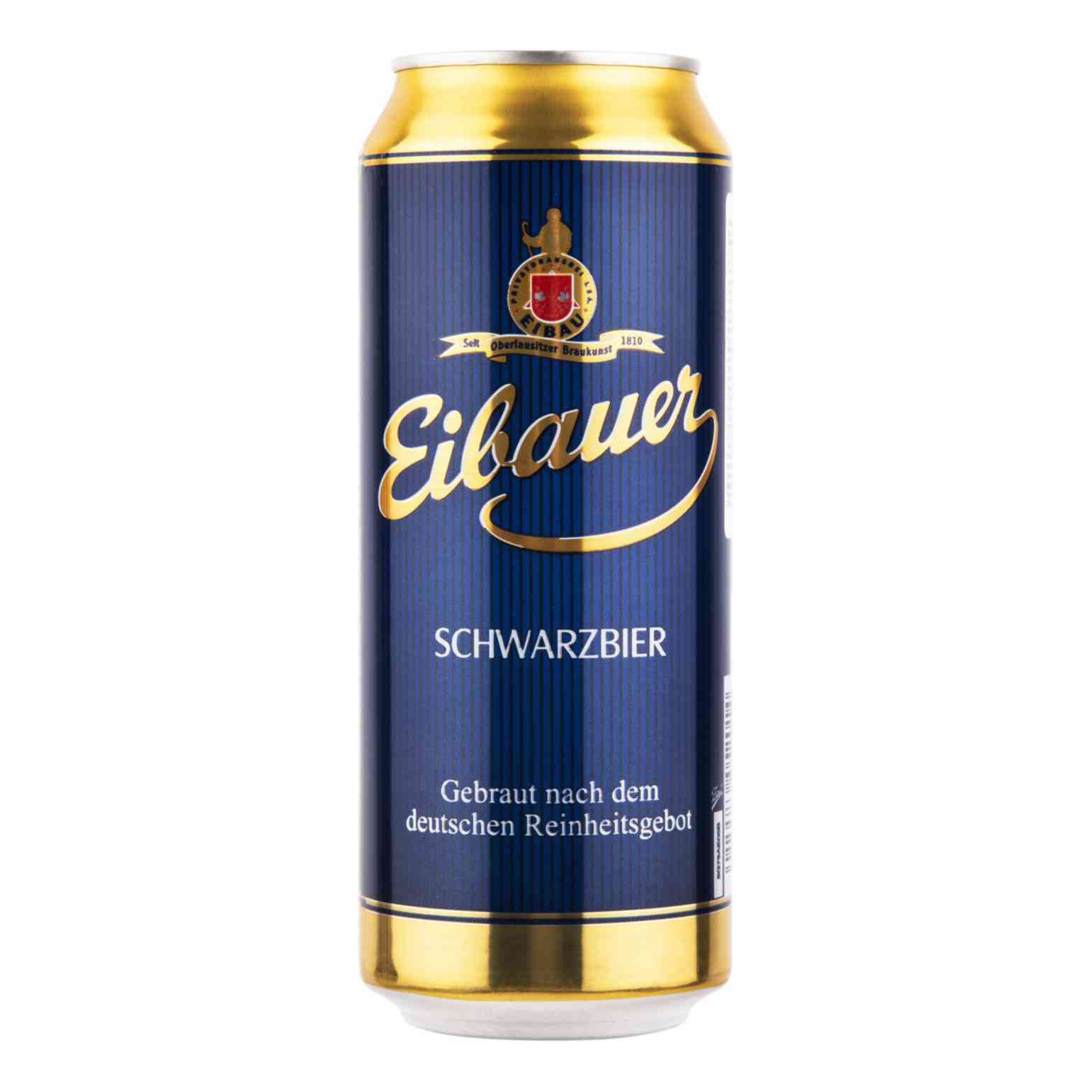 Пиво Eibauer Schwarzbier темное фильтрованное пастеризованное 4,5% 500 мл