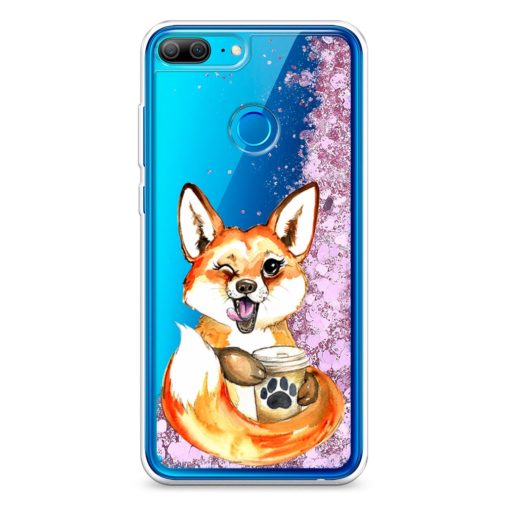 

Чехол Awog "Подмигивающая лиса с кофе" на Honor 9 Lite, 64294-1