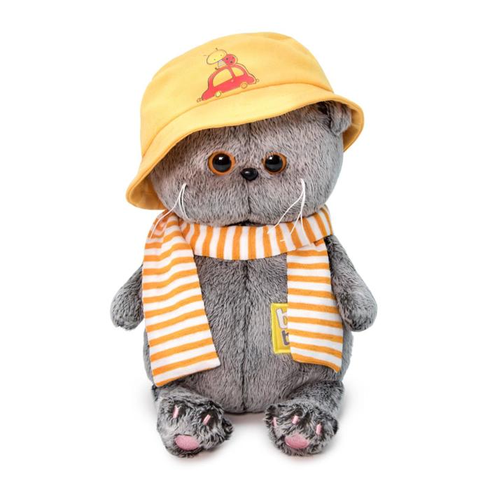 фото Мягкая игрушка «басик baby в панамке», 20 см nobrand