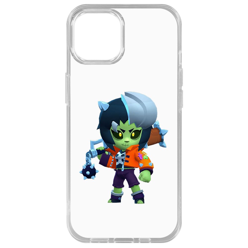 

Чехол-накладка Brawl Stars-ЗомБиби для iPhone 14 Plus, Прозрачный