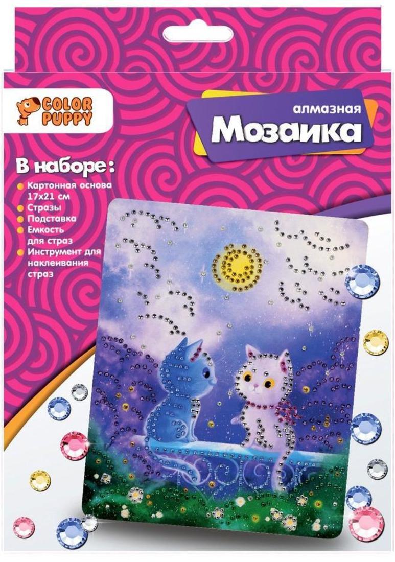 

Набор д/творч. Алмазная мозаика «Котята в лунном свете», 17*21см