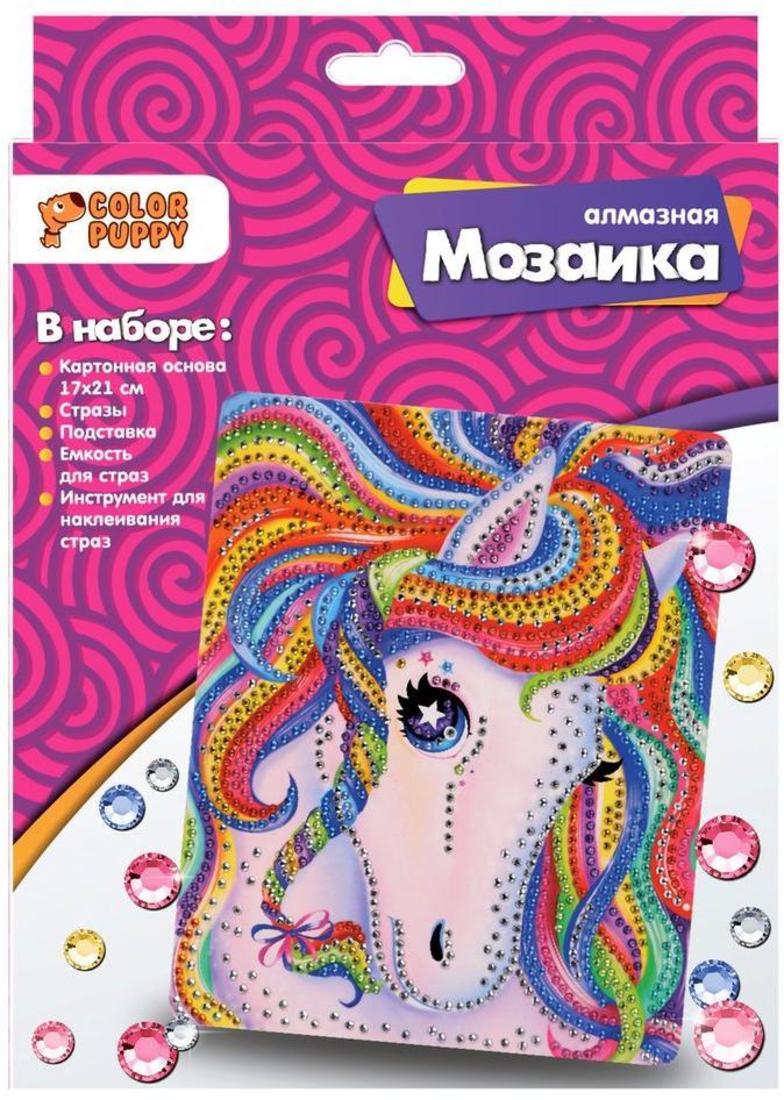 

Набор д/творч. Алмазная мозаика «Радужная лошадка», 17*21см