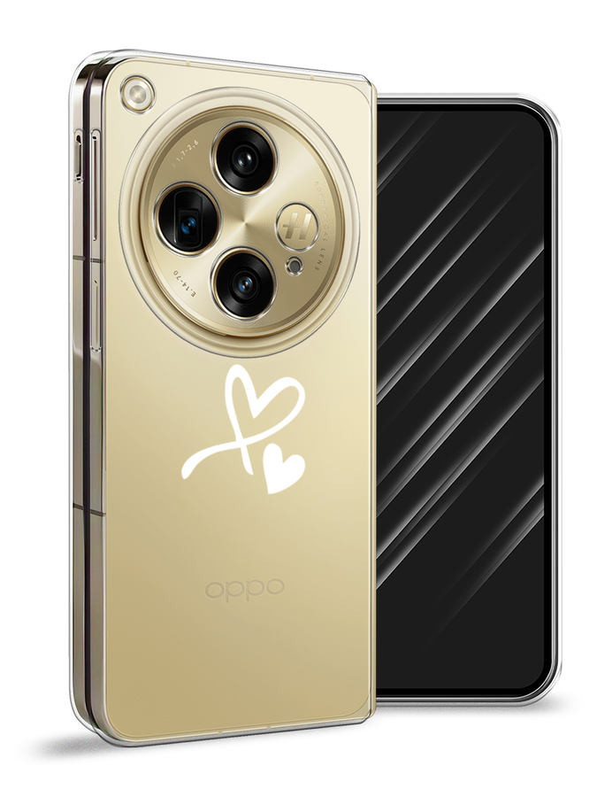 

Чехол Awog на Oppo Find N3 "Сердечко минимализм", Белый, 2515550-1