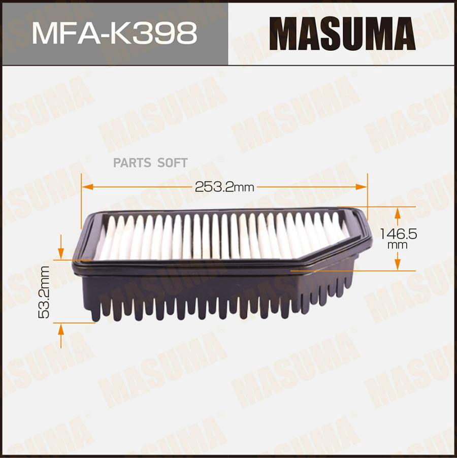 Фильтр Воздушный Masuma Mfa-K398 Masuma арт. MFA-K398
