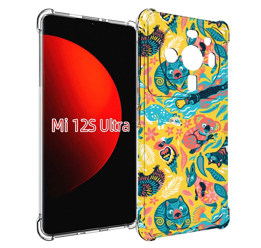 

Чехол MyPads seamless-pattern для Xiaomi 12S Ultra, Прозрачный, Tocco