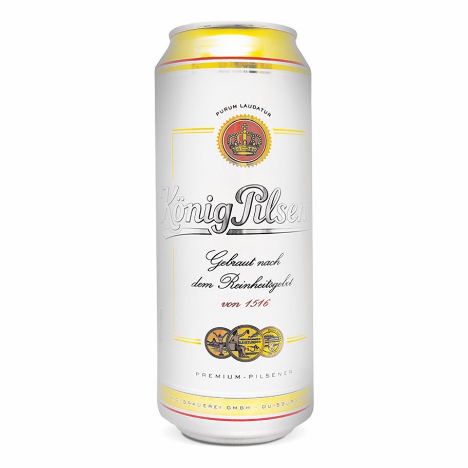 

Пиво Konig Pilsener светлое 4,9% 0,5 л ж/б