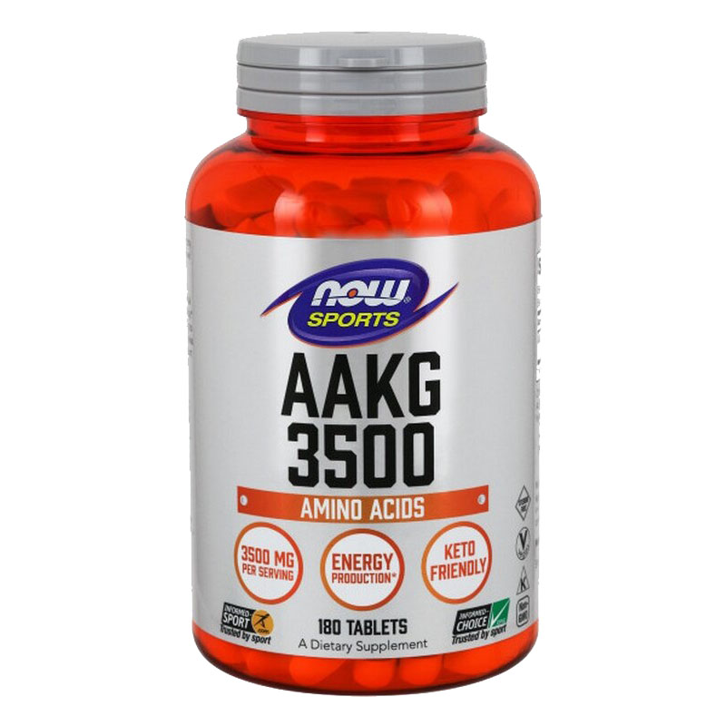 

AAKG 3500 NOW Sports, 180 таблеток, AAKG 3500