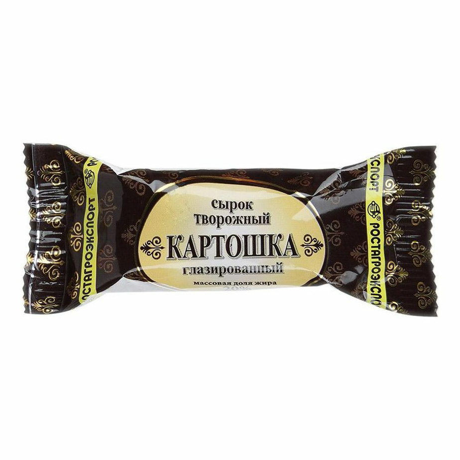Сырок творожный Ростагроэкспорт Картошка в шоколадной глазури 20% СЗМЖ 45 г