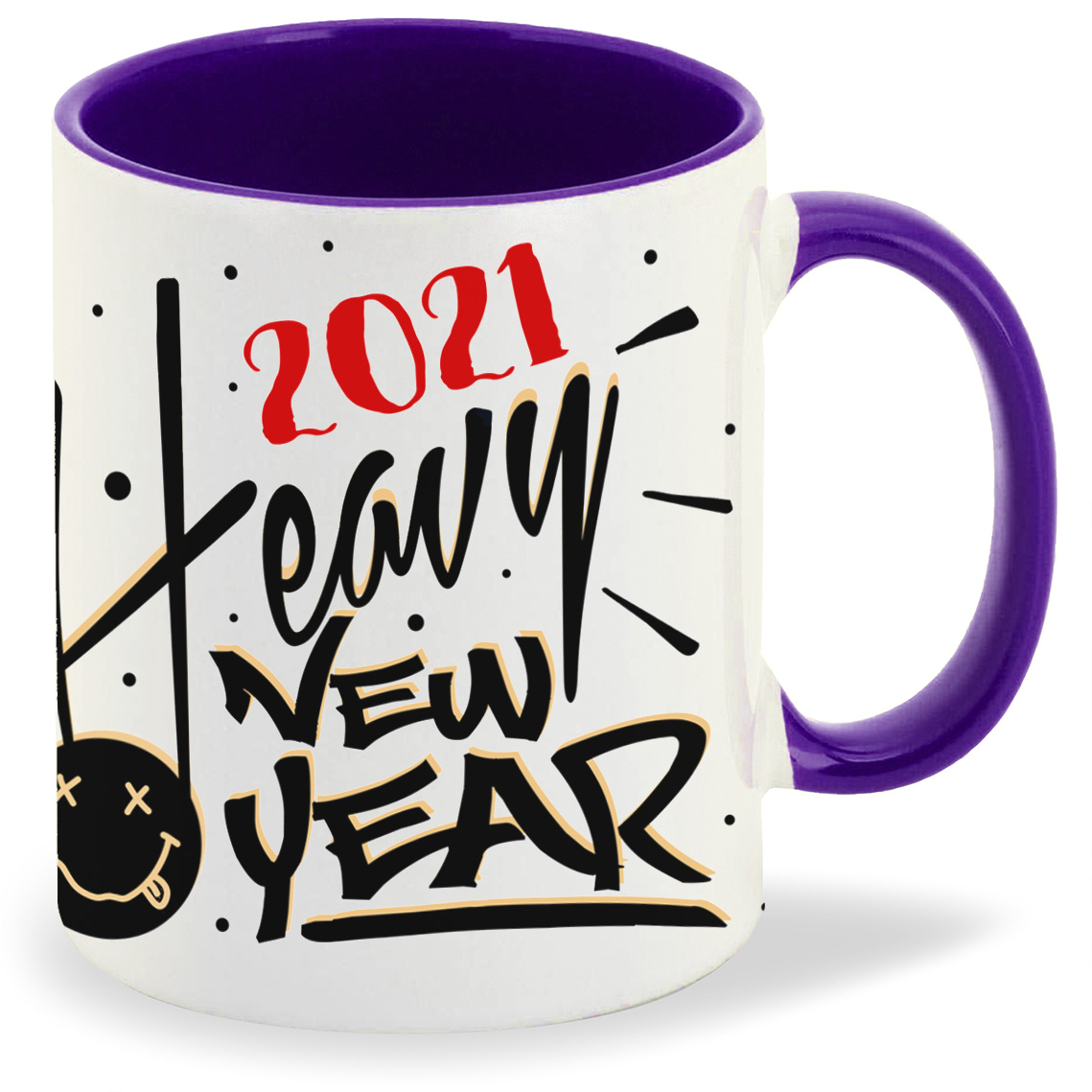 

Кружка CoolPodarok 2021. Heavy New Year, 2021. Heavy New Year