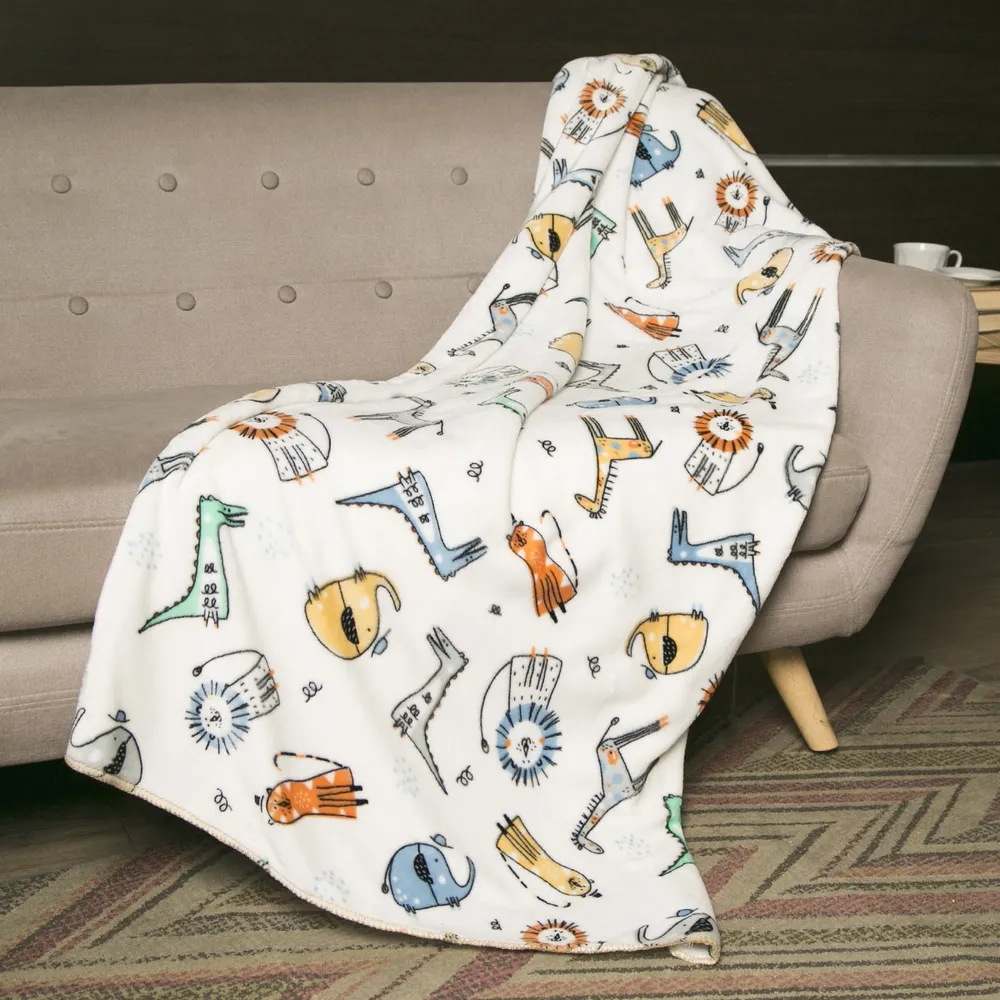 

Плед Baby Nice 100х140 Сафари GY31184/30, Белый;голубой;зеленый, Сафари