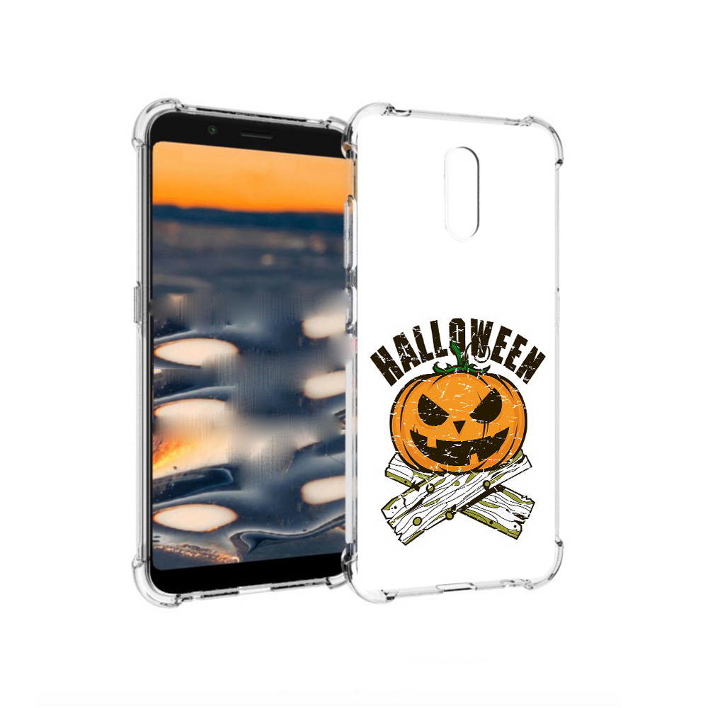 

Чехол MyPads Tocco для Nokia C2 Хэллоуин доски тыква (PT227055.113.194), Прозрачный, Tocco
