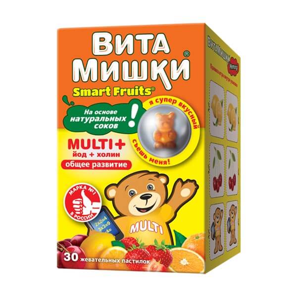 PharmaMed ВитаМишки Multi+, 30 шт