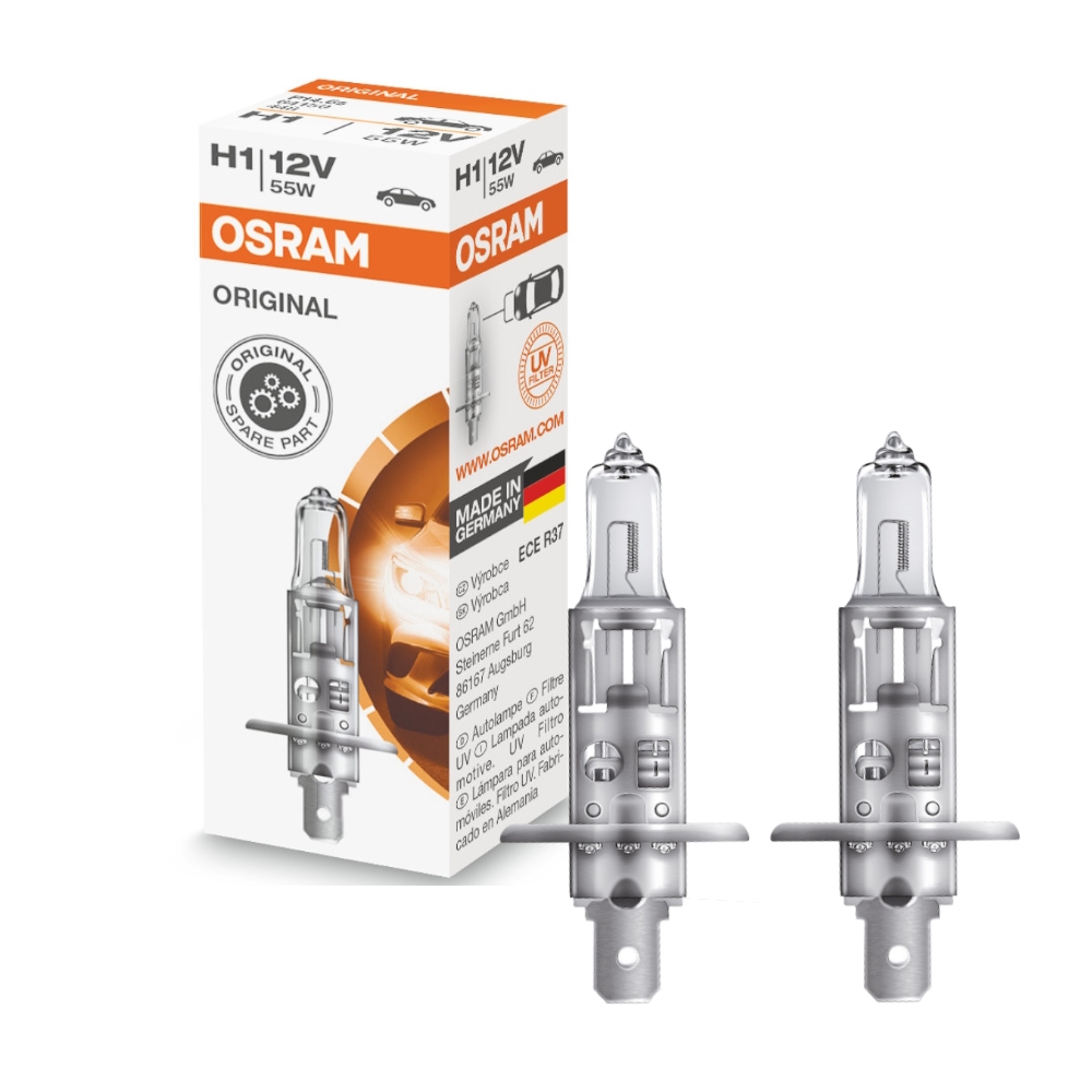 Комплект галогенных ламп Osram H1, 64150, 2шт