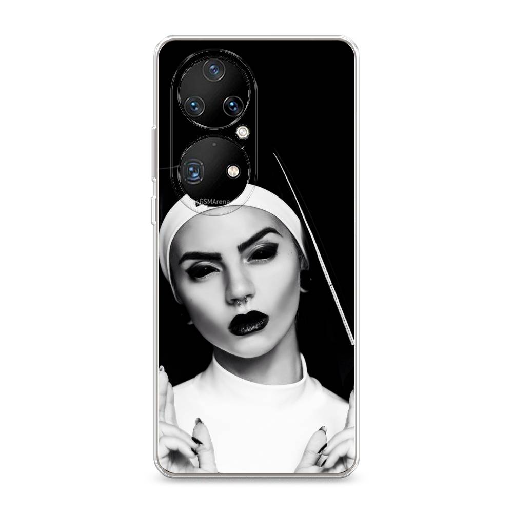 

Чехол Awog на Huawei P50 Pro "Черная монашка", Разноцветный, 6105050-9