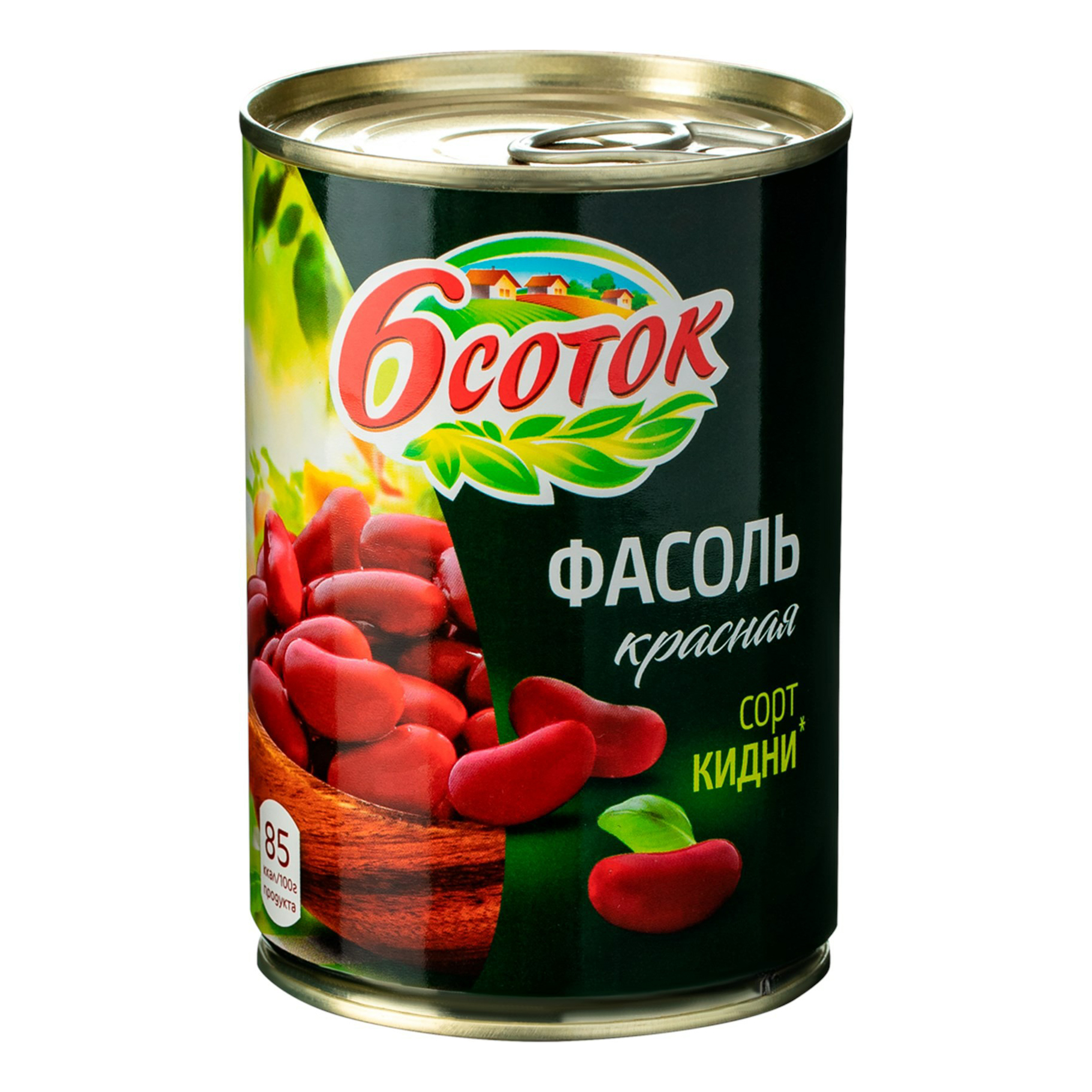 

Фасоль 6 соток красная 452 г