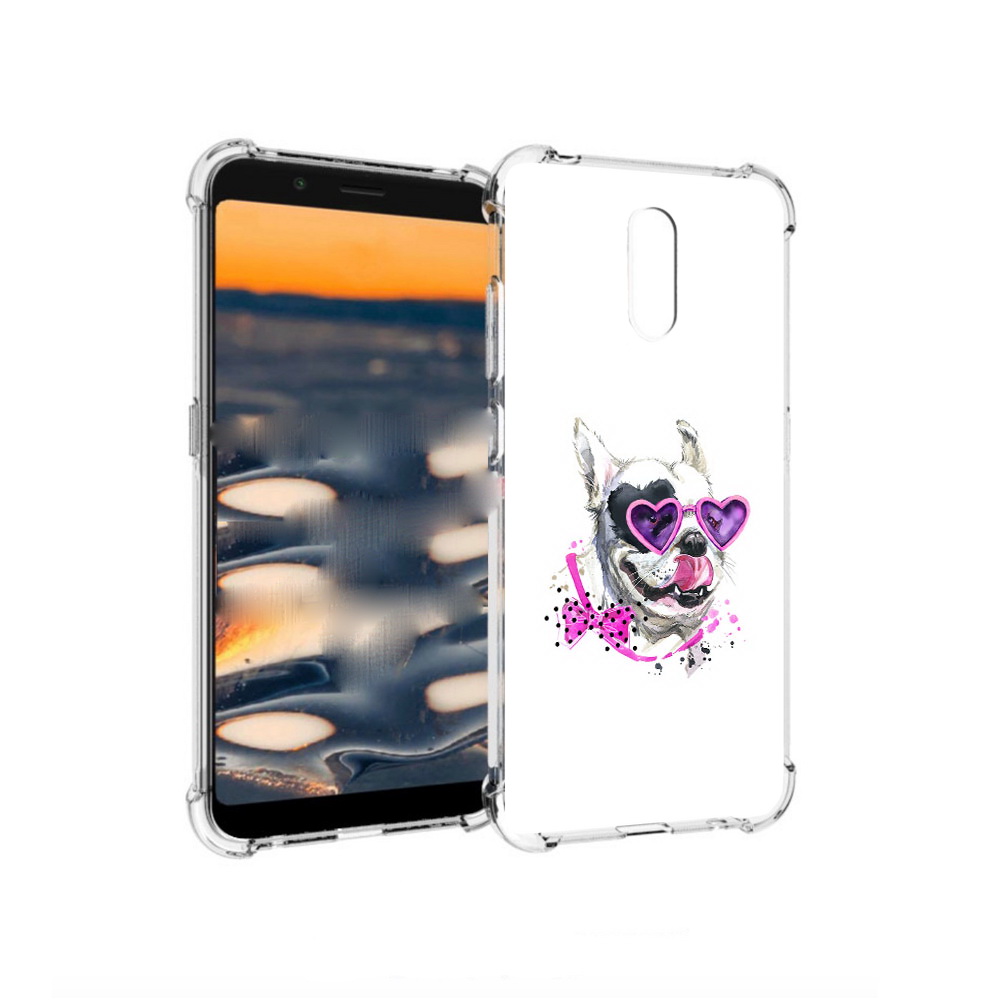

Чехол MyPads Tocco для Nokia C2 акварельный пёс (PT227055.113.218), Прозрачный, Tocco