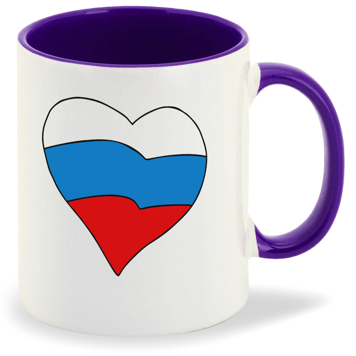 

Кружка CoolPodarok Илюстрация. Флаг России, Илюстрация. Флаг России