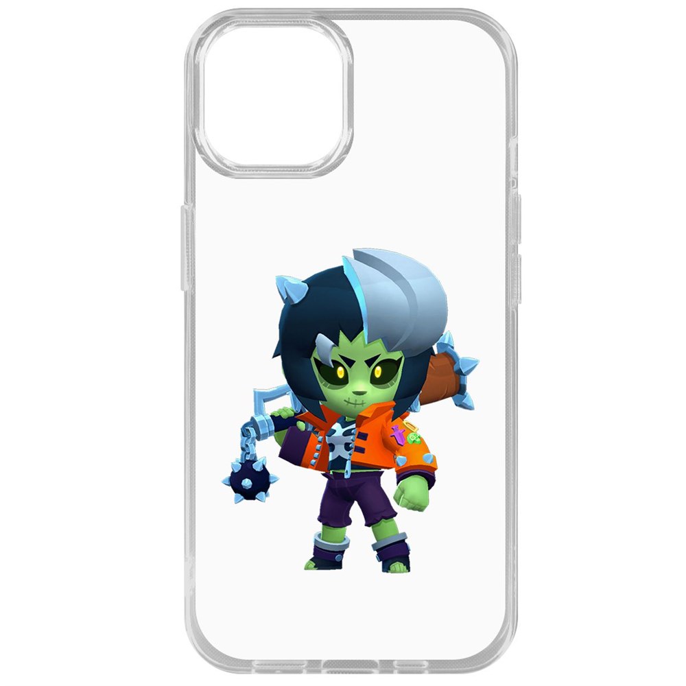 

Чехол-накладка Brawl Stars-ЗомБиби для iPhone 14, Прозрачный