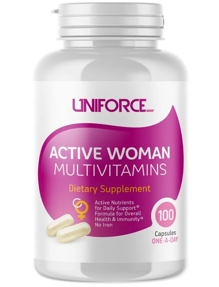 Uniforce Active Woman Multivitamins, 100 капс