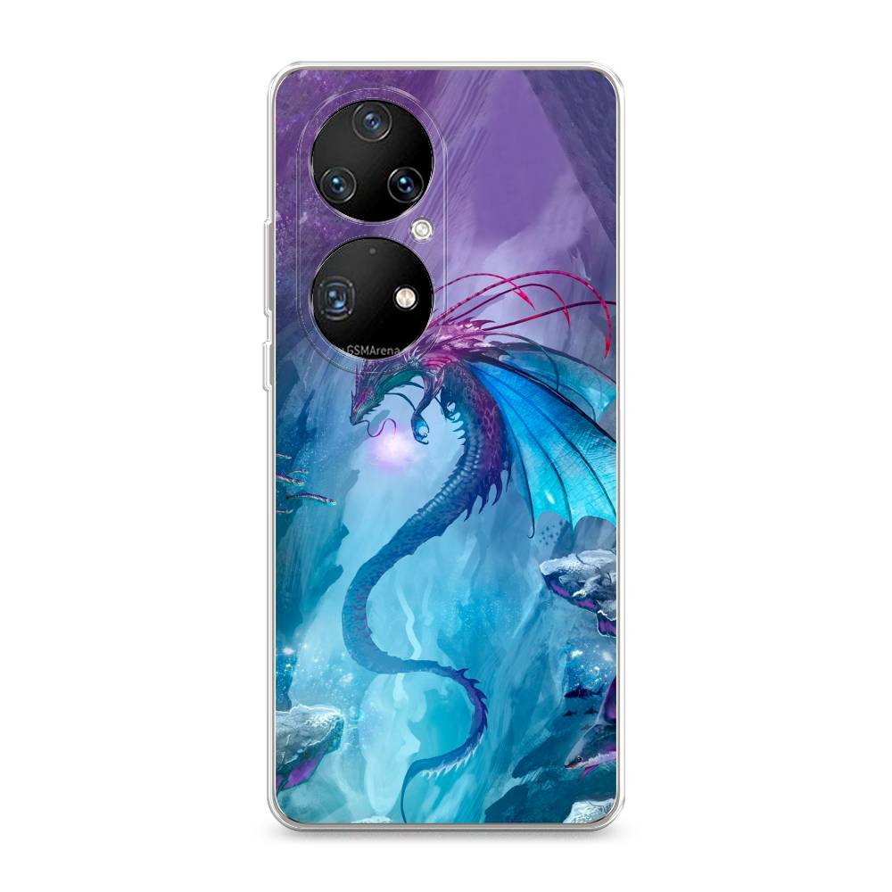 

Чехол Awog на Huawei P50 Pro "Водный дракон", Разноцветный, 6105050-2