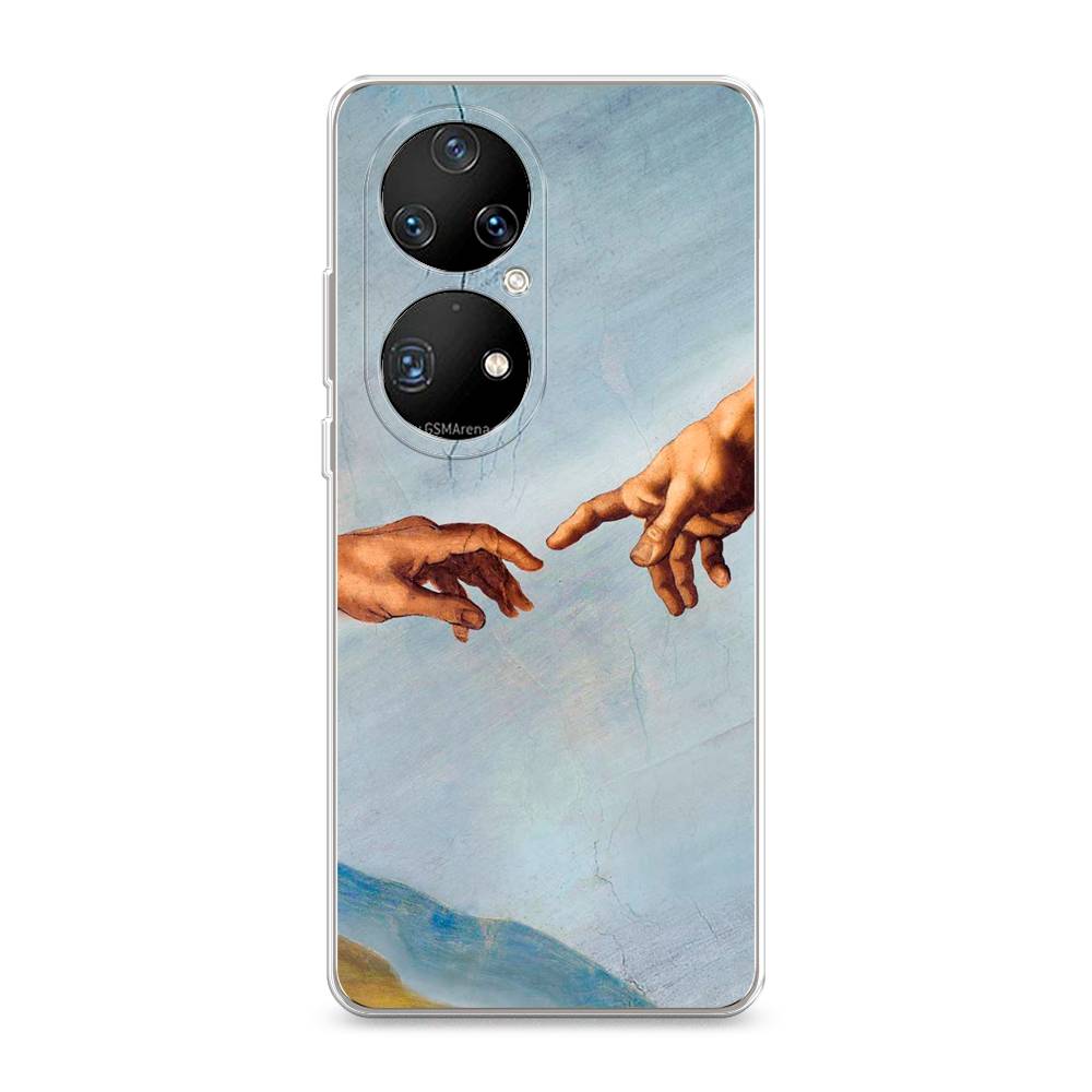 

Чехол Awog на Huawei P50 Pro "Сотворение Адама", Разноцветный, 6105050-9