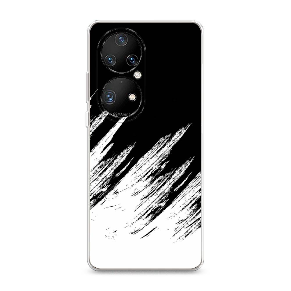 

Чехол Awog на Huawei P50 Pro "Черно белые брызги", Разноцветный, 6105050-3