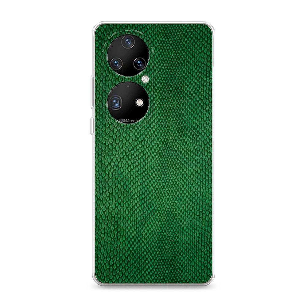

Чехол Awog на Huawei P50 Pro "Изумрудная змея", Разноцветный, 6105050-3