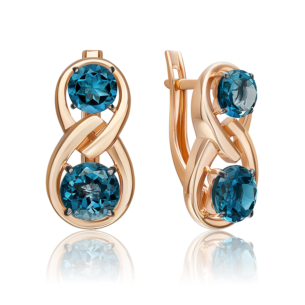 

Серьги из золота PLATINA jewelry 02-5420-01-201-1110, топаз, 02-5420-01-201-1110