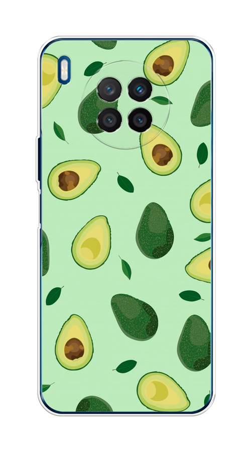 

Чехол на Huawei Nova 8i/Honor 50 lite "Blue avocado", Коричневый;зеленый, 6106350-1